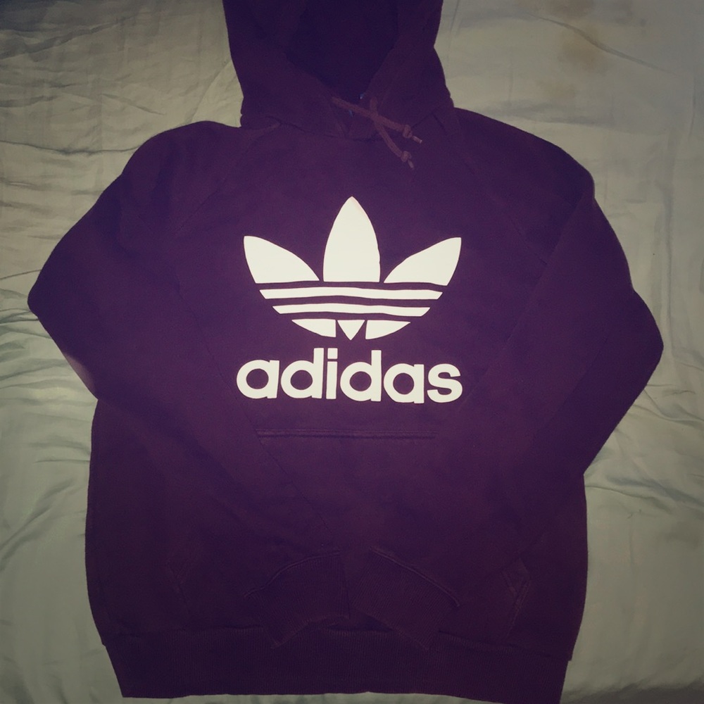 Maroon Adidas hoodie
